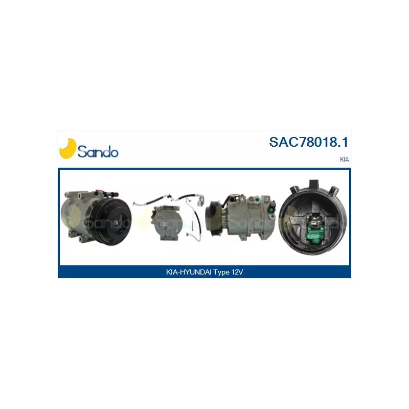 Compresseur, climatisation SANDO SAC78018.1