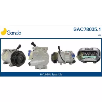Compresseur, climatisation SANDO SAC78035.1