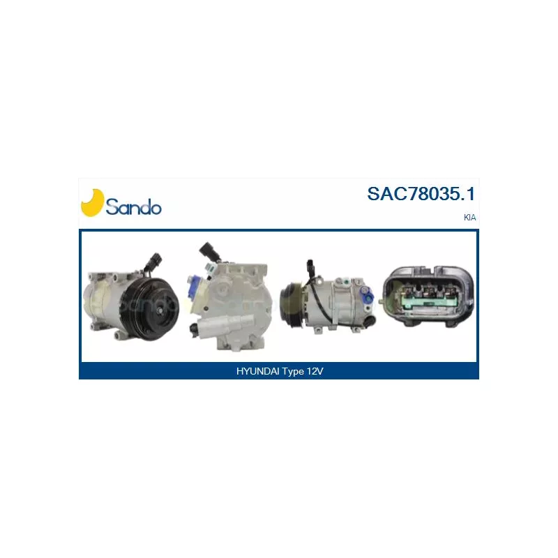 Compresseur, climatisation SANDO SAC78035.1