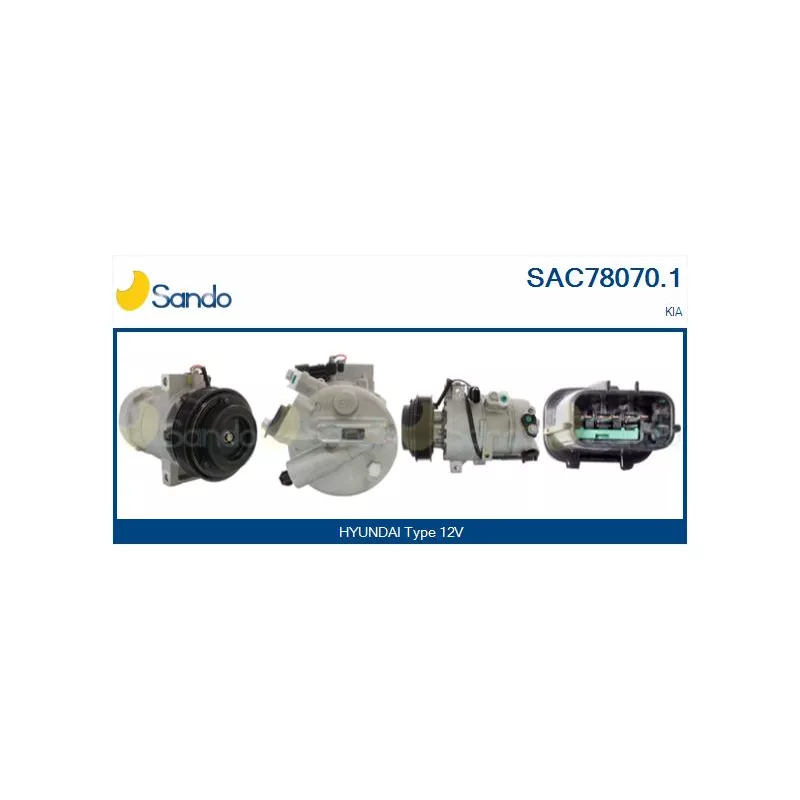 Compresseur, climatisation SANDO SAC78070.1