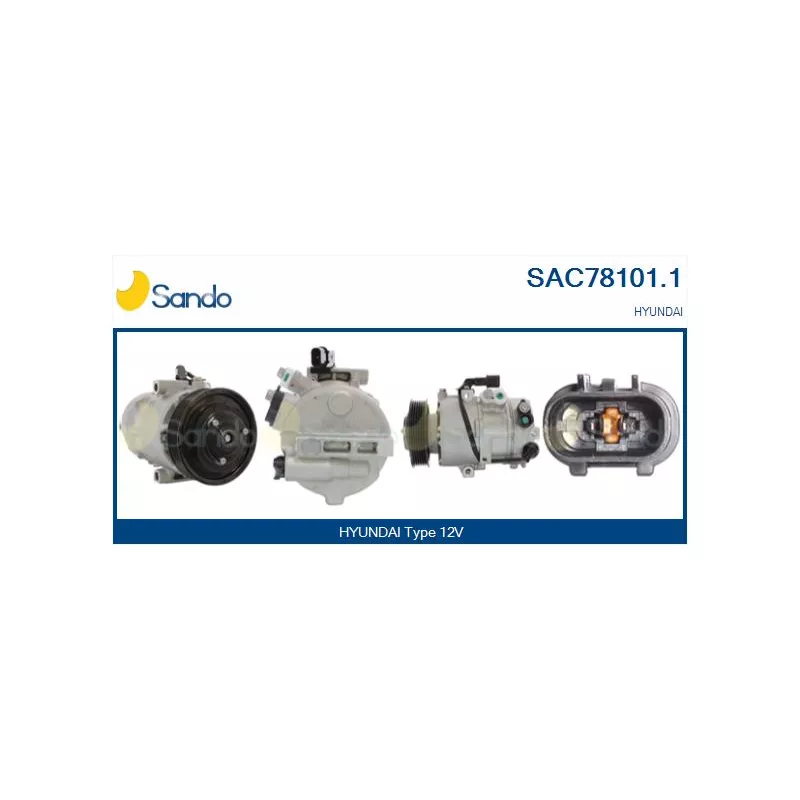 Compresseur, climatisation SANDO SAC78101.1