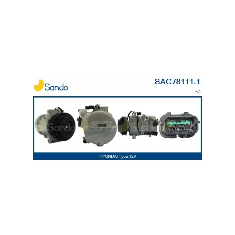 Compresseur, climatisation SANDO SAC78111.1