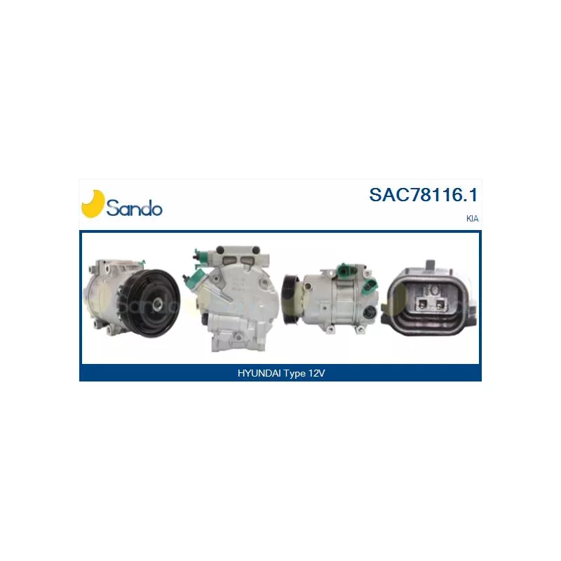 Compresseur, climatisation SANDO SAC78116.1