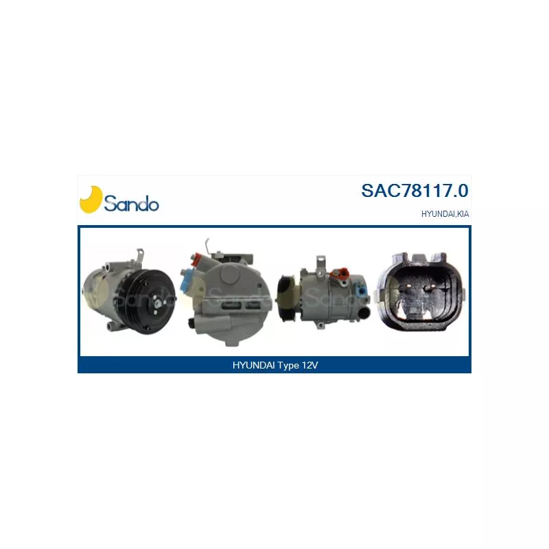 Compresseur, climatisation SANDO SAC78117.0