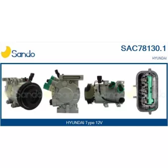 Compresseur, climatisation SANDO SAC78130.1