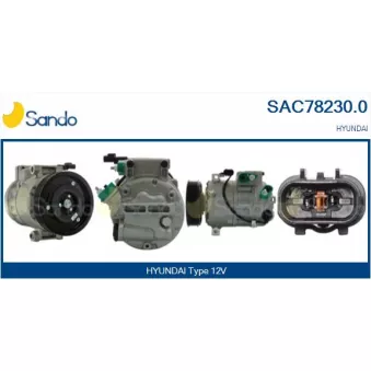 Compresseur, climatisation SANDO SAC78230.0