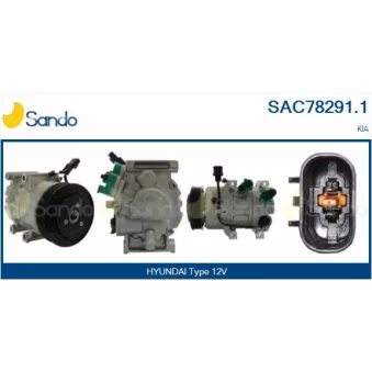 Compresseur, climatisation SANDO SAC78291.1