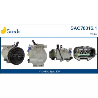 Compresseur, climatisation SANDO SAC78316.1