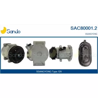 Compresseur, climatisation SANDO SAC80001.2