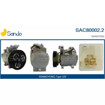 Compresseur, climatisation SANDO SAC80002.2
