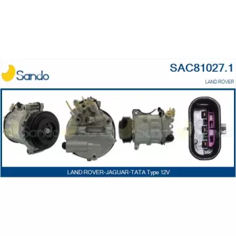 Compresseur, climatisation SANDO SAC81027.1