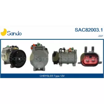 Compresseur, climatisation SANDO SAC82003.1