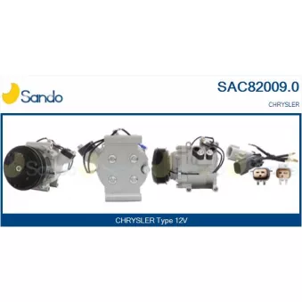 Compresseur, climatisation SANDO SAC82009.0