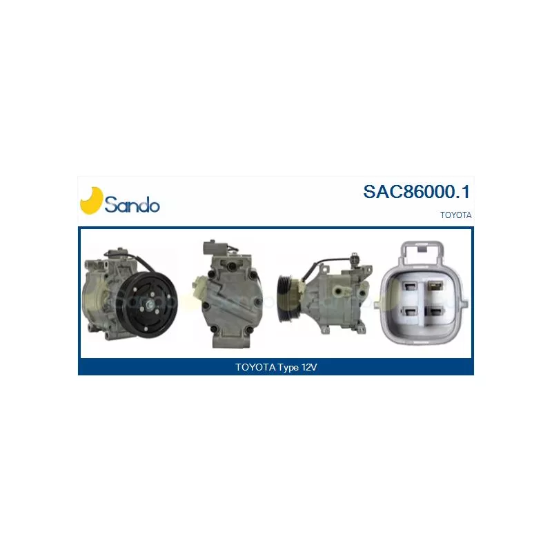Compresseur, climatisation SANDO SAC86000.1