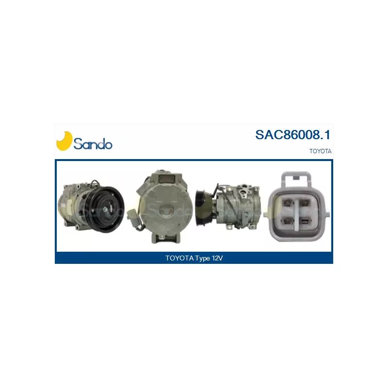Compresseur, climatisation SANDO SAC86008.1