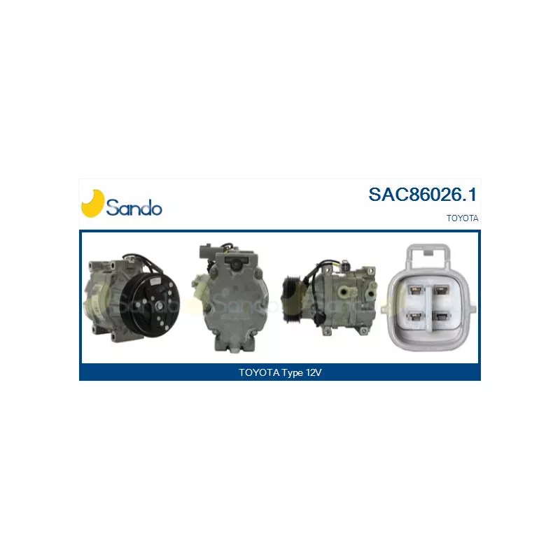 Compresseur, climatisation SANDO SAC86026.1
