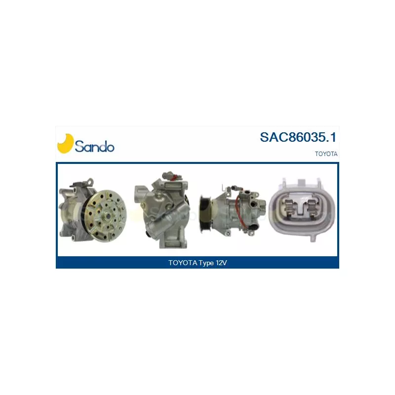 Compresseur, climatisation SANDO SAC86035.1