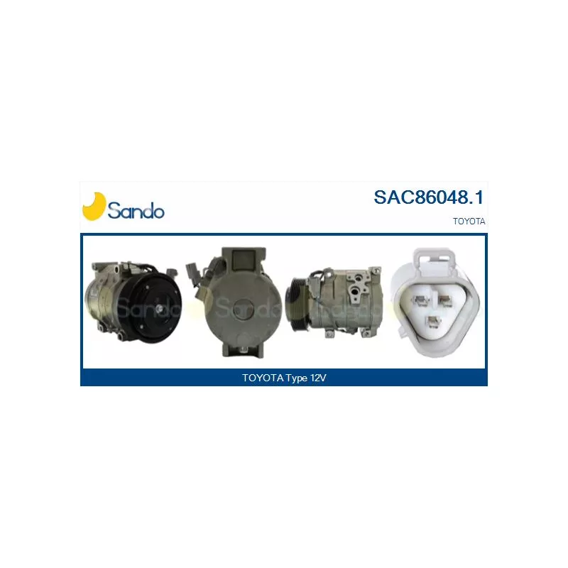 Compresseur, climatisation SANDO SAC86048.1
