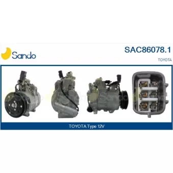 Compresseur, climatisation SANDO SAC86078.1