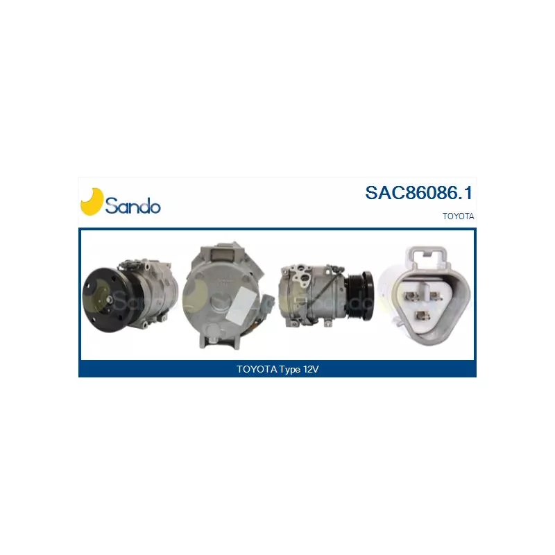 Compresseur, climatisation SANDO SAC86086.1