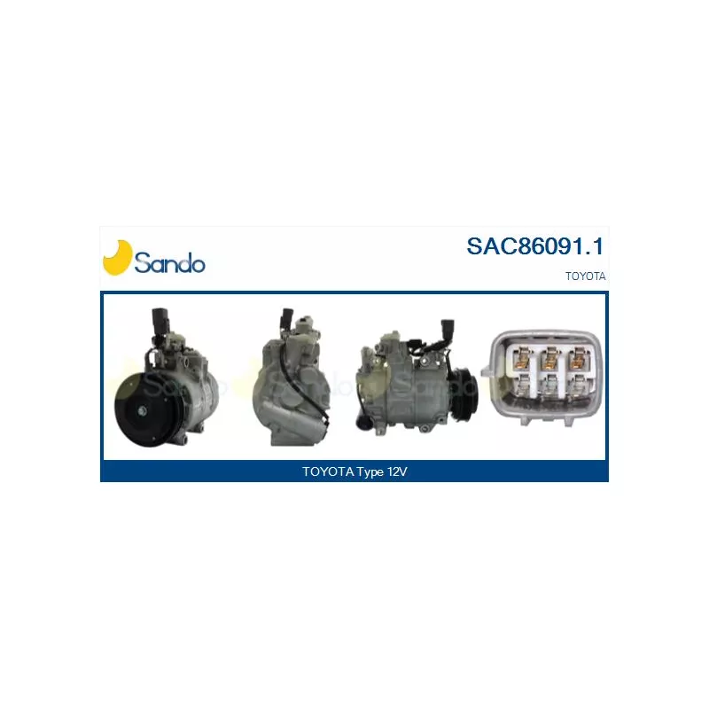 Compresseur, climatisation SANDO SAC86091.1