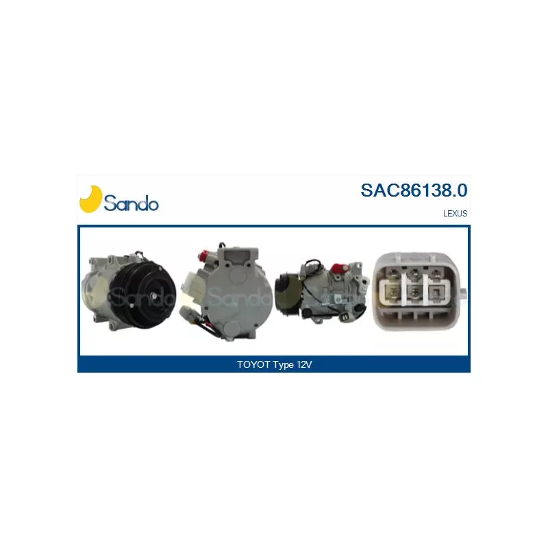 Compresseur, climatisation SANDO SAC86138.0