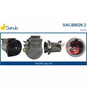 Compresseur, climatisation SANDO SAC89026.2