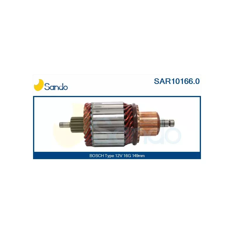 Induit, démarreur SANDO SAR10166.0