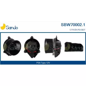 Pulseur d'air habitacle SANDO SBW70002.1