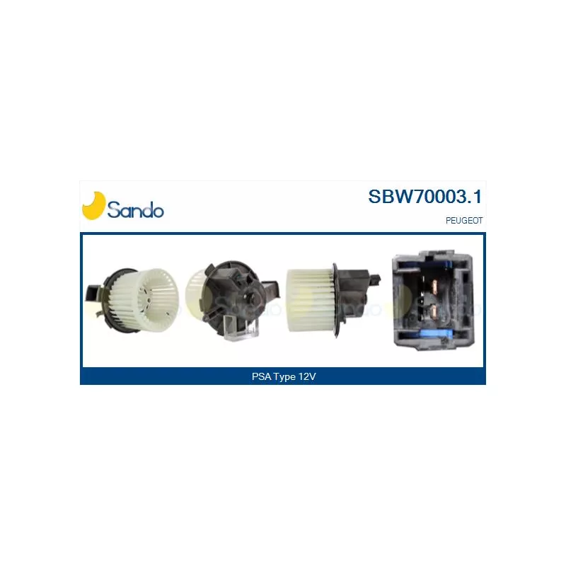 Pulseur d'air habitacle SANDO SBW70003.1