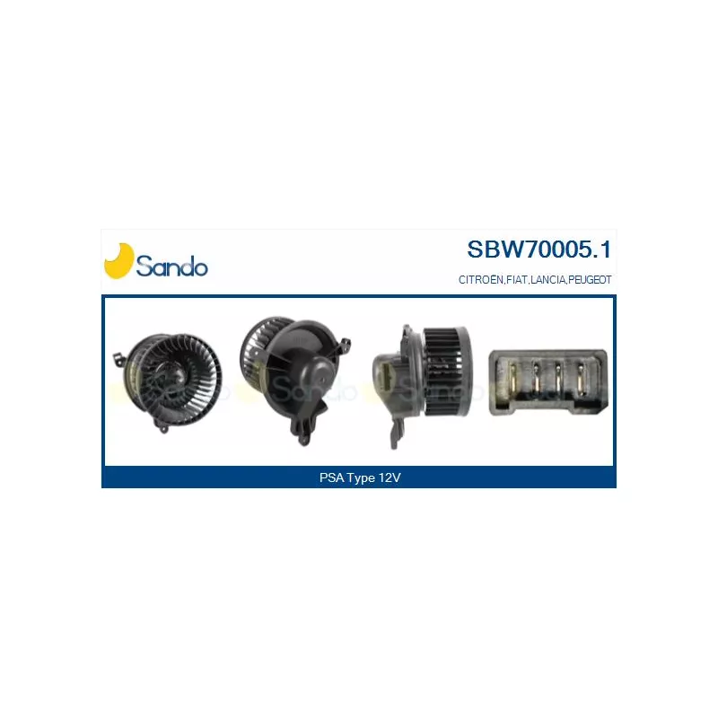 Pulseur d'air habitacle SANDO SBW70005.1