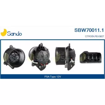 Pulseur d'air habitacle SANDO SBW70011.1