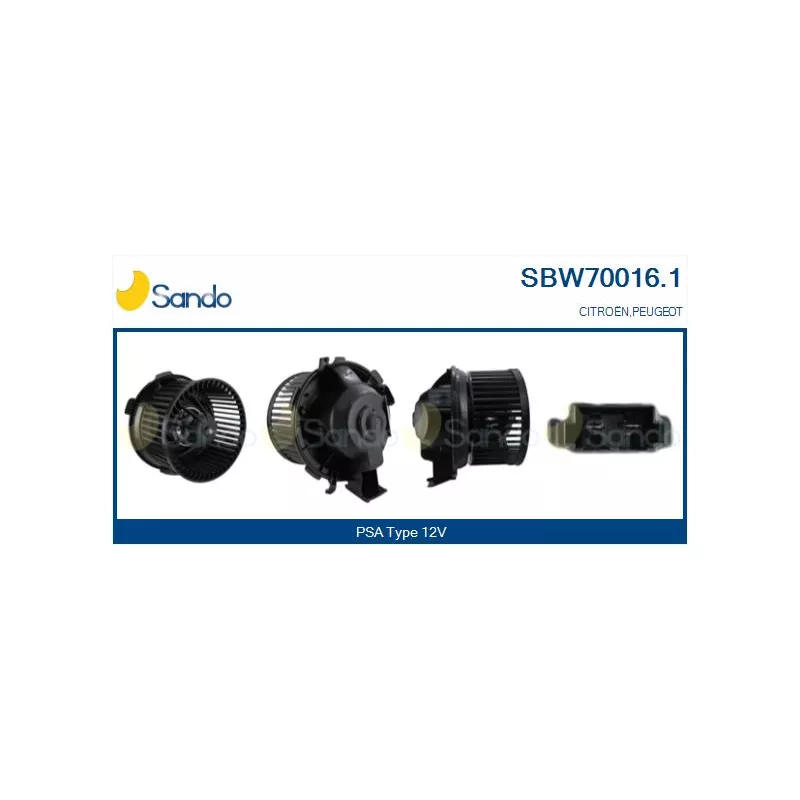 Pulseur d'air habitacle SANDO SBW70016.1