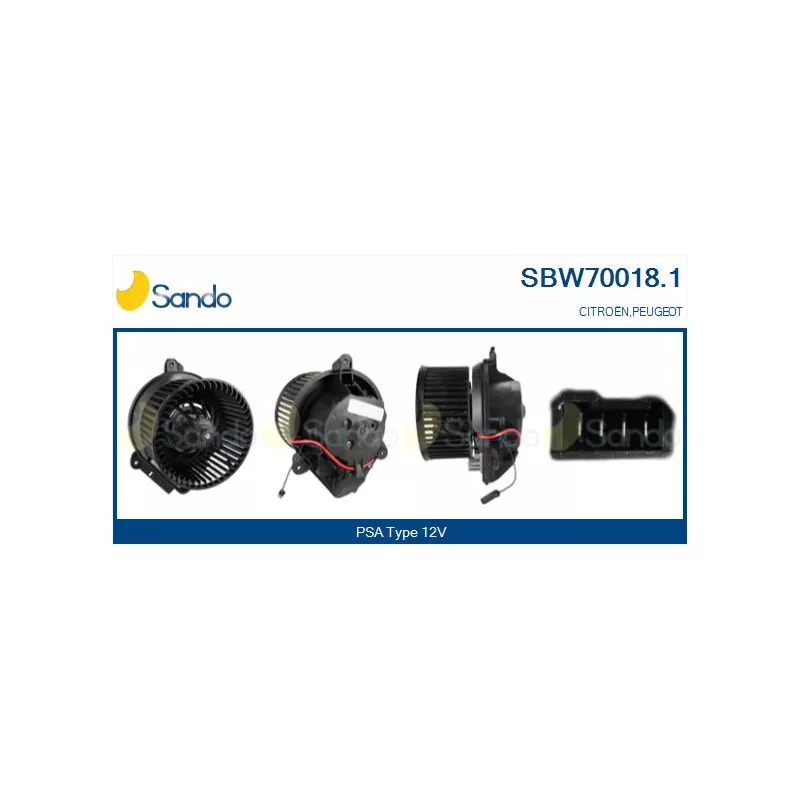 Pulseur d'air habitacle SANDO SBW70018.1
