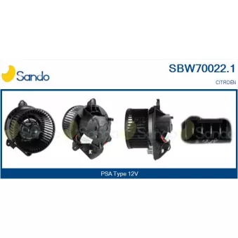 Pulseur d'air habitacle SANDO SBW70022.1