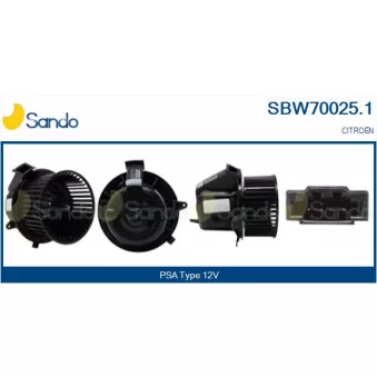 Pulseur d'air habitacle SANDO SBW70025.1