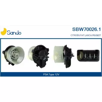 Pulseur d'air habitacle SANDO SBW70026.1