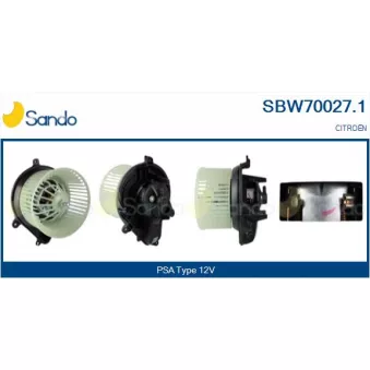 Pulseur d'air habitacle SANDO SBW70027.1