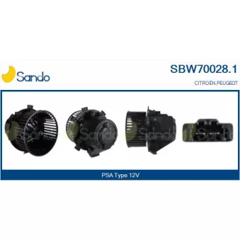 Pulseur d'air habitacle SANDO SBW70028.1