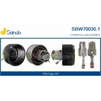 Pulseur d'air habitacle SANDO SBW70030.1