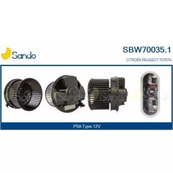 Pulseur d'air habitacle SANDO SBW70035.1