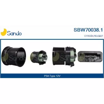 Pulseur d'air habitacle SANDO SBW70038.1