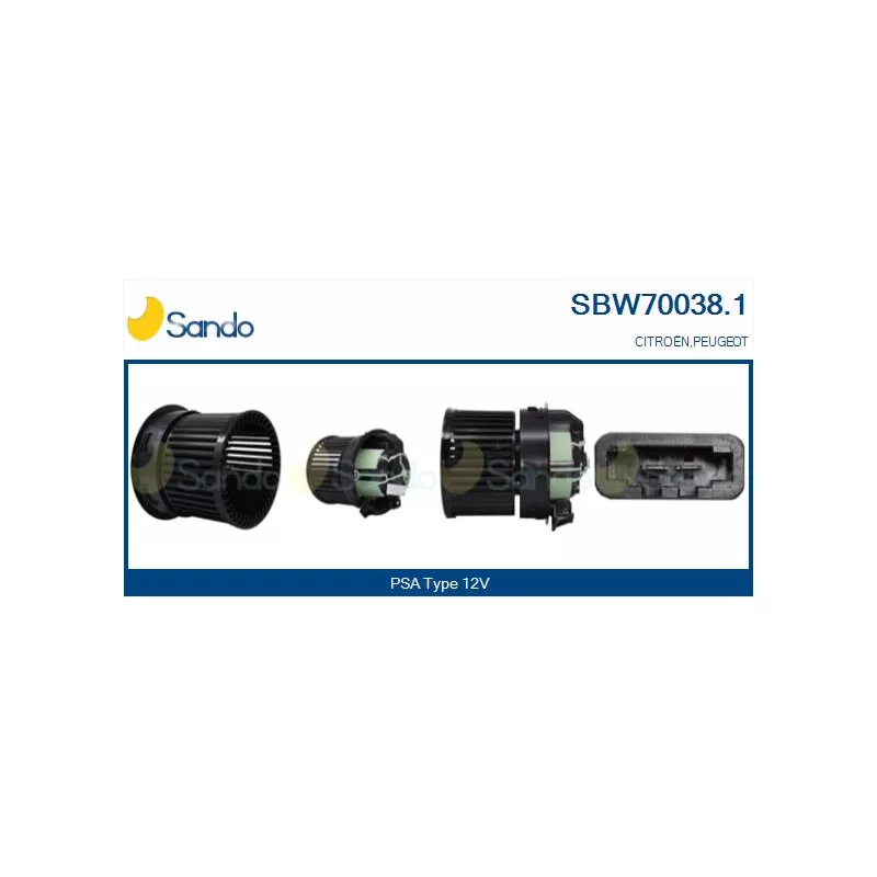 Pulseur d'air habitacle SANDO SBW70038.1