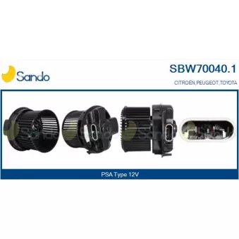 Pulseur d'air habitacle SANDO SBW70040.1