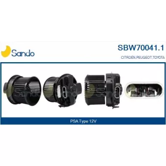 Pulseur d'air habitacle SANDO SBW70041.1