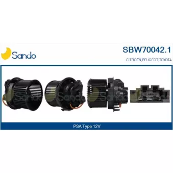 Pulseur d'air habitacle SANDO SBW70042.1