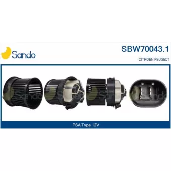Pulseur d'air habitacle SANDO SBW70043.1