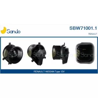 Pulseur d'air habitacle SANDO SBW71001.1