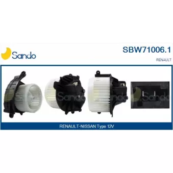 Pulseur d'air habitacle SANDO SBW71006.1