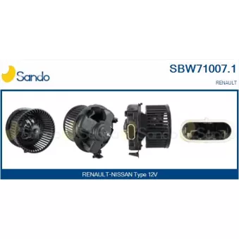Pulseur d'air habitacle SANDO SBW71007.1